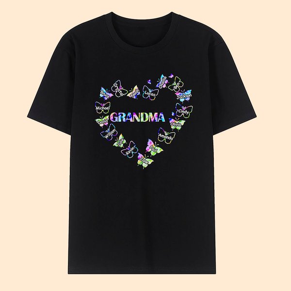 Heart Leopard Butterfly T-shirt & Hoodie