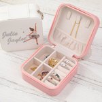 Boîte à bijoux en cuir personnalisée pour danseuse de ballet Ballerina pour femmes filles