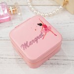Boîte à bijoux en cuir personnalisée pour danseuse de ballet Ballerina pour femmes filles