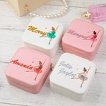 Boîte à bijoux en cuir personnalisée pour danseuse de ballet Ballerina pour femmes filles