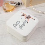 Boîte à bijoux en cuir personnalisée pour danseuse de ballet Ballerina pour femmes filles