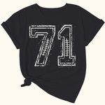 Personalisiertes Vintage Rugby Nummer T-Shirt