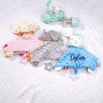 Personalized Lovey Baby Comforter Sleep Soother Security Blanket for Baby