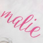 Personalized Baby Girl Name Ruffle Romper Cotton Coming Home Outfit