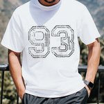 Personalisiertes Vintage Rugby Nummer T-Shirt