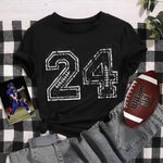 Personalisiertes Vintage Rugby Nummer T-Shirt