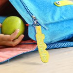 Personalisierte Stickerei Namensschild für Rucksack Gepäck Schlüsselanhänger