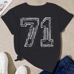 Personalisiertes Vintage Rugby Nummer T-Shirt