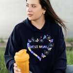 Personalised Heart Leopard Pattern Butterflies T-shirt and Hoodie