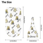 Personalized Classic Winnie the Pooh Baby Swaddle Blanket Set Gifts for Newborn