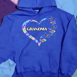 Personalised Heart Leopard Pattern Butterflies T-shirt and Hoodie