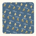 Personalized Classic Winnie The Pooh Swaddle Blanket with Name for Baby Shower Birthday Gift for Baby