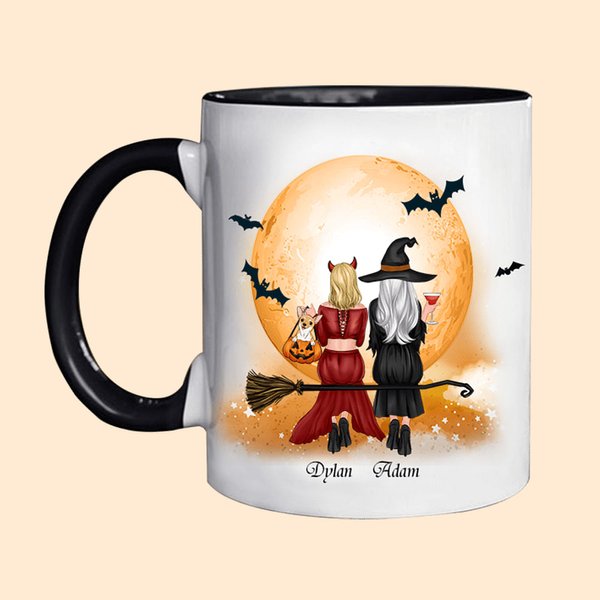 Personalisierte Halloween immer Schwestern Becher 10 oz bester Freund Geschenk