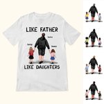 Personalized Like Father Like Children Family Shirt Hoodie Sweatshirt Father's Day Christmas Thank You Gift for Dad