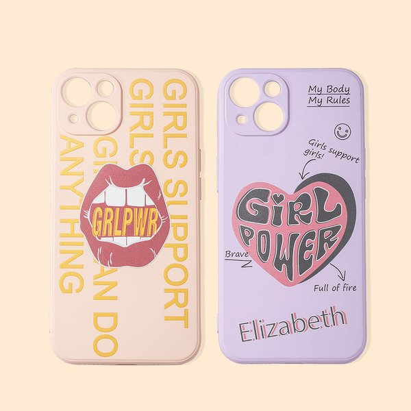Girl Power Silicone iPhone Case
