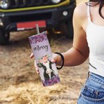 Personalised Not My Pasture Not My Bullshit Baby Cow with Flowers Skinny Tumbler 20oz