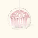 Personalised Family Tree Glass Dome Christmas Tree Ornament