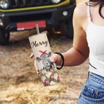 Personalisierte Blumen und Kuh mit Stirnband Skinny Tumbler 20oz