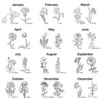 Vaso di succulente commemorativo personalizzato con fiore di nascita, nuovo bambino e regalo per gli amanti delle piante