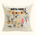 Personalisierte Familie Regen Boot Kissen werfen Kissen mit Namen der Familienmitglieder