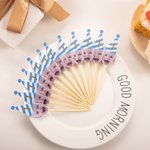 Personalized 12 Pcs Face Photo Cupcake Toppers for Birthday Party Decorations