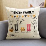 Personalisierte Familie Regen Boot Kissen werfen Kissen mit Namen der Familienmitglieder