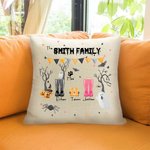 Personalisierte Familie Regen Boot Kissen werfen Kissen mit Namen der Familienmitglieder