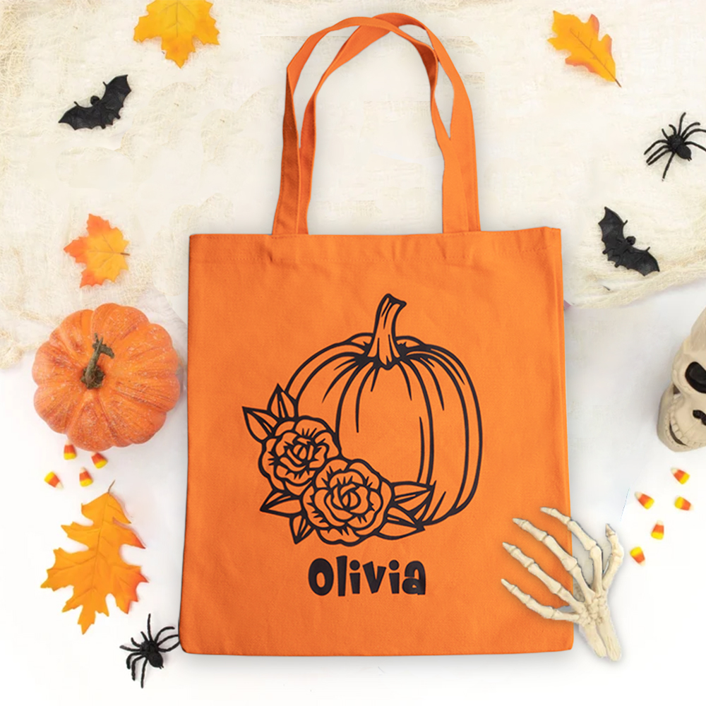 Personalizzato Dolcetto o scherzetto sacchetto di Halloween sacchetto di caramelle con manico Party Favors Supplies Halloween Gift for Kid