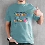 Personalised Halloween Rain Boots Short Sleeve Family T-Shirt