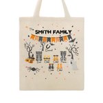 Personalized Halloween Rain Boots Canvas Bag Halloween Trick or Treat Bag for Kid Gift