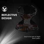 Harnais de poitrine pour chien en cuir de vachette respirant et réglable, gilet pour chien personnalisé