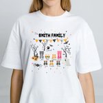 Personalised Halloween Rain Boots Short Sleeve Family T-Shirt