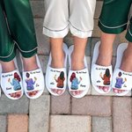 Personalized Best Friend Slippers Hair Clothing Drink Style 2 Pairs for Best Friend Gifts