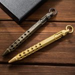 Personalised Retro Bolt Action Ball Point Pen with Engraved Name and Key Ring Decompression Stationery Gift for Man