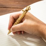 Personalised Retro Bolt Action Ball Point Pen with Engraved Name and Key Ring Decompression Stationery Gift for Man