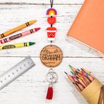 Cordino personalizzato per insegnanti con nome inciso