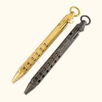 Personalised Retro Bolt Action Ball Point Pen with Engraved Name and Key Ring Decompression Stationery Gift for Man
