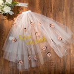 Velo da sposa personalizzato con ritratto della testa Supporti per la festa di addio al nubilato