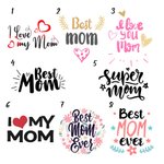 Personalized Mom and Daughter Slippers Best Mom Ever Gift