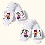Gepersonaliseerde Beste Vriend Bruidsmeisjes Slippers 2 paar