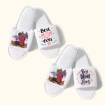 Personalized Mom and Daughter Slippers Best Mom Ever Gift