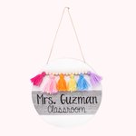 Personalized Tassel Rainbow Door Sign Gift for Teacher
