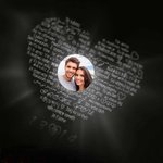 Personalized 100 Languages I Love You Photo Projection Infinity Heart Necklace