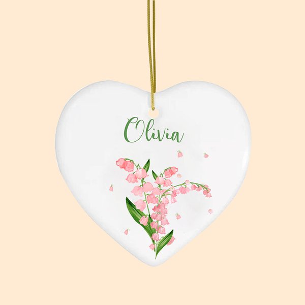 Adorno Personalizado Flor de Nacimiento Decoración del Hogar