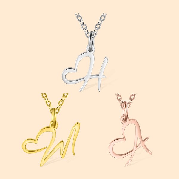 Collar personalizado con la inicial del corazón Día de la Madre Cumpleaños Regalo creativo para la madre Besties