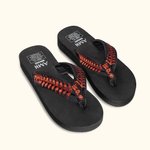 Personalized Baseball Softball Flip Flops with Name and Number