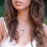 Personalized 100 Languages I Love You Photo Projection Infinity Heart Necklace