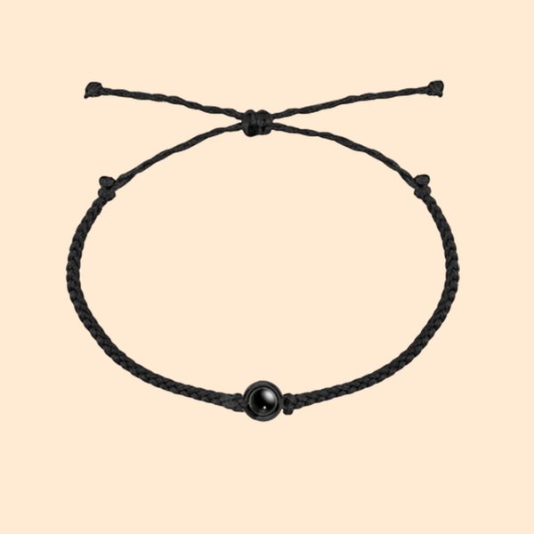 Photo Projection Bracelet - Engraved Monogram