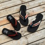 Personalized Baseball Softball Flip Flops with Name and Number