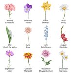 Personlig syster födelse blommor trädgård canvas målning för heminredning tecken